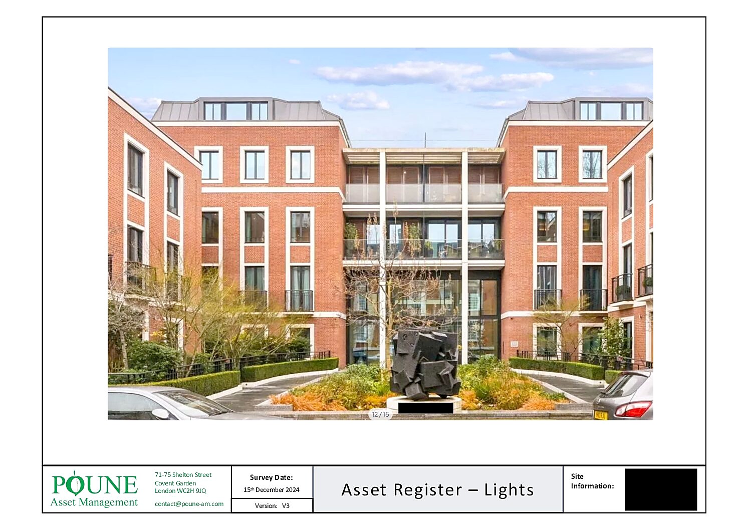 Asset Register / Locator for Lights / Emergency Lights — cover preview